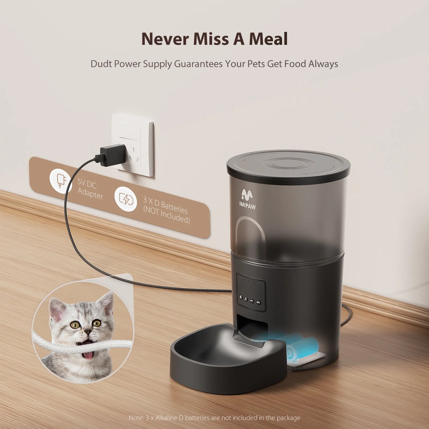Smart Automatic Pet Feeder with App Control & Timer | A Pets Palace