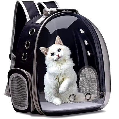 Transparent Bubble Pet Carrier Backpack – Breathable Travel Bag for Cats & Small Pets