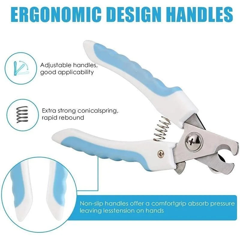 Pet Nail Clippers for Dogs & Cats – Safe, Easy Grooming Tool for Claw Care