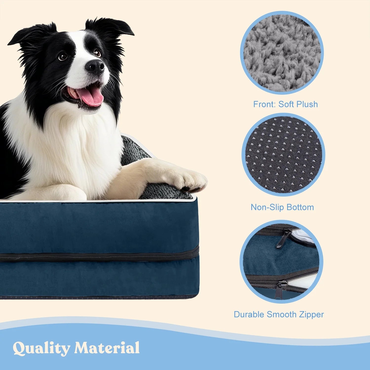 Orthopedic Dog Sofa Bed – Supportive Pet Bed for Small, Medium & Large Dogs | Removable & Washable Cover, Plush Comfort (Sizes S–XL)